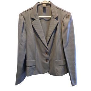 Source Unknown Gray Blazer Tailored Suit Jacket